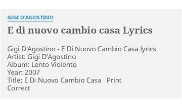 Di Nuovo it Lyrics [LOGO]